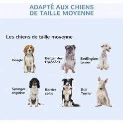 PawHut Cage Caisse De Transport Pliante Pour Chien En Métal Noir 91 X 61 X 67 Cm - Noir -PawHut Soldes Boutique 17063396 5