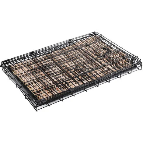 PawHut Cage Caisse De Transport Pliante Pour Chien En Métal Noir 106 X 71 X 76 Cm Matelas Fourni - Noir 4 PawHut Cage Caisse De Transport Pliante Pour Chien En Métal Noir 106 X 71 X 76 Cm Matelas Fourni - Noir – Image 4