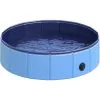 PawHut Piscine Pour Chien Bassin PVC Pliable Anti-glissant Facile à Nettoyer Diamètre 80 Hauteur 20 Cm Bleu - Bleu