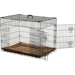 PawHut Cage Caisse De Transport Pliante Pour Chien Poignée, Plateau Amovible, Coussin Fourni 92 X 57 X 62,5 Cm - Noir -PawHut Soldes Boutique 2320372 5