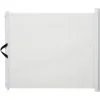 PawHut Barrière De Sécurité Barrière Animaux Rétractable Automatique 1,15L X 0,83H M Teslin Métal Blanc - Blanc -PawHut Soldes Boutique 25007903 1