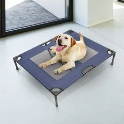 PawHut Lit Sur Pieds XXL Pour Chien Chat Lit De Camp Animal Lit Surélevé Tissu Oxford Textilène Micro-perforé 92L X 76l X 18H Cm Bleu Marine - Bleu 8 PawHut Lit Sur Pieds XXL Pour Chien Chat Lit De Camp Animal Lit Surélevé Tissu Oxford Textilène Micro-perforé 92L X 76l X 18H Cm Bleu Marine - Bleu -PawHut Soldes Boutique 25009411 4