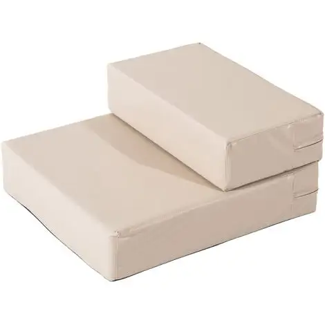 PawHut Escalier Coussin 2 En 1 Pour Chien Animaux Déhoussable Revêtement Revêtement Synthétique Beige - Beige 1 PawHut Escalier Coussin 2 En 1 Pour Chien Animaux Déhoussable Revêtement Revêtement Synthétique Beige - Beige