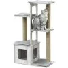 PawHut Arbre à Chats Design Contemporain Griffoirs Grattoirs Sisal Naturel Niche Plate-formes 6 Coussins MDF Bois Gris - Gris 10 PawHut Arbre à Chats Design Contemporain Griffoirs Grattoirs Sisal Naturel Niche Plate-formes 6 Coussins MDF Bois Gris - Gris -PawHut Soldes Boutique 27642339 1