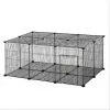 PawHut Cage Parc Enclos Rongeurs Modulable Dim. L 105 X L 70 X H 45 Cm 1 Porte Fil Métallique Noir 11 PawHut Cage Parc Enclos Rongeurs Modulable Dim. L 105 X L 70 X H 45 Cm 1 Porte Fil Métallique Noir -PawHut Soldes Boutique 29361223 1
