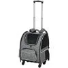 PawHut 2 En 1 Trolley Chariot Sac à Dos Sac De Transport à Roulettes Pour Chien Chat Gris - Gris 11 PawHut 2 En 1 Trolley Chariot Sac à Dos Sac De Transport à Roulettes Pour Chien Chat Gris - Gris -PawHut Soldes Boutique 36843472 1