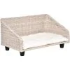 PawHut Canapé Chien Chat Style Cosy Chic Avec Coussin Aspect Fourrure Blanc - Dim. 70L X 40l X 37H Cm - Résine Tressée Beige 10 PawHut Canapé Chien Chat Style Cosy Chic Avec Coussin Aspect Fourrure Blanc - Dim. 70L X 40l X 37H Cm - Résine Tressée Beige -PawHut Soldes Boutique 37865188 1