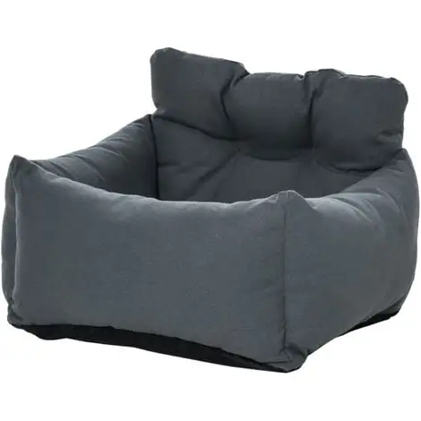 PawHut Sac De Transport Pour Chien Chat - Siège Auto Pour Chien Chat - Housse De Siège Pour Chien Chat - Déhoussable, Sangles Ajustables, Attache - Coton Gris - Gris 1 PawHut Sac De Transport Pour Chien Chat - Siège Auto Pour Chien Chat - Housse De Siège Pour Chien Chat - Déhoussable, Sangles Ajustables, Attache - Coton Gris - Gris