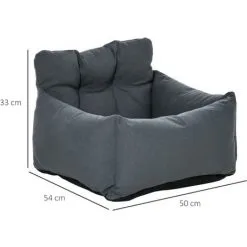 PawHut Sac De Transport Pour Chien Chat - Siège Auto Pour Chien Chat - Housse De Siège Pour Chien Chat - Déhoussable, Sangles Ajustables, Attache - Coton Gris - Gris 7 PawHut Sac De Transport Pour Chien Chat - Siège Auto Pour Chien Chat - Housse De Siège Pour Chien Chat - Déhoussable, Sangles Ajustables, Attache - Coton Gris - Gris -PawHut Soldes Boutique 37971875 3