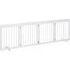 PawHut Barrière De Sécurité Pour Animaux - Barrière Modulable Pliable 4 Panneaux - Motif Patte - 2 Pieds Support - Bois De Pin Blanc 11 PawHut Barrière De Sécurité Pour Animaux - Barrière Modulable Pliable 4 Panneaux - Motif Patte - 2 Pieds Support - Bois De Pin Blanc -PawHut Soldes Boutique 42169160 1