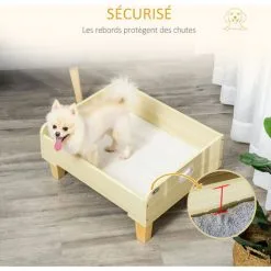 PawHut Canapé Panier Design Chien Chat Dim. 65L X 53l X 25H Cm Piètement Bois De Pin Coussin Gris Peluche Douce Inclus MDF Aspect Bois Clair - Beige 9 PawHut Canapé Panier Design Chien Chat Dim. 65L X 53l X 25H Cm Piètement Bois De Pin Coussin Gris Peluche Douce Inclus MDF Aspect Bois Clair - Beige -PawHut Soldes Boutique 45847823 5