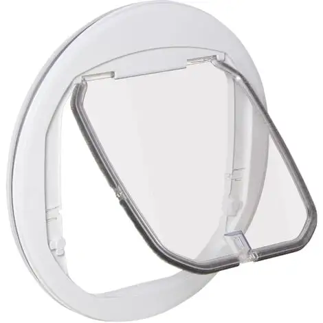 PawHut Chatière Chat Chien Pour Porte, Fenêtre Et Porte Vitrée - 4 Modes De Verrouillage - Joint Brosse Isolant Et Porte Magnétique - Polycarbonate Blanc 1 PawHut Chatière Chat Chien Pour Porte, Fenêtre Et Porte Vitrée - 4 Modes De Verrouillage - Joint Brosse Isolant Et Porte Magnétique - Polycarbonate Blanc