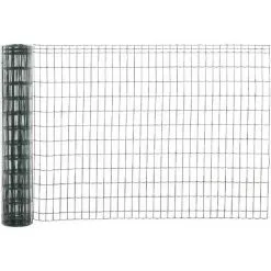 PawHut Grillage Rouleau Soudé - Grillage à Poule - Maille 5L X 10H Cm - Hauteur 1,22 M - Longueur 10 M - Acier Revêtement PVC Vert