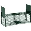PawHut Piège De Capture Pour Petits Animaux Type Lapin Rat - 2 Entrées + Poignée - Dim. 60L X 18l X 20H Cm - Métal Vert -PawHut Soldes Boutique 52476691 1