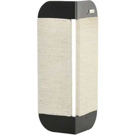 PawHut Griffoir Grattoir Chat D'angle Mural Dim. 20L X 20l X 60H Cm Jute Naturel MDF Noir - Noir 1 PawHut Griffoir Grattoir Chat D'angle Mural Dim. 20L X 20l X 60H Cm Jute Naturel MDF Noir - Noir