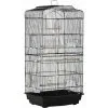 PawHut Cage à Oiseaux Volière Avec Mangeoires Perchoirs Plateau Amovible Dim. 46,5L X 35,5l X 92H Cm Métal PS Noir - Noir -PawHut Soldes Boutique 60193639 1