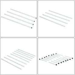 PawHut Agility Sport Pour Chiens Set De 4 Obstacles Professionnels Avec Système De Maintien Au Sol 95L X 65l X 95H Cm Sac Transport Fourni Blanc Noir - Blanc -PawHut Soldes Boutique 6812280 4