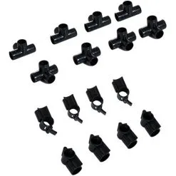 PawHut Agility Sport Pour Chiens Set De 4 Obstacles Professionnels Avec Système De Maintien Au Sol 95L X 65l X 95H Cm Sac Transport Fourni Blanc Noir - Blanc -PawHut Soldes Boutique 6812280 5