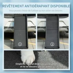 PawHut Rampe De Chargement Pliable Antidérapante Pour Chien - Dim. 155L X 39l X 14H Cm - PP Noir - Noir 9 PawHut Rampe De Chargement Pliable Antidérapante Pour Chien - Dim. 155L X 39l X 14H Cm - PP Noir - Noir -PawHut Soldes Boutique 72456382 5