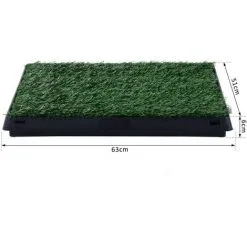 PawHut Litière Gazon Synthétique Chiens Toilettes Portables à Pelouse Tiroir à Déjection 63L X 51l X 6H Cm Noir Vert - Vert 7 PawHut Litière Gazon Synthétique Chiens Toilettes Portables à Pelouse Tiroir à Déjection 63L X 51l X 6H Cm Noir Vert - Vert -PawHut Soldes Boutique 7973811 3