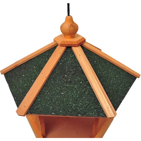 PawHut Mangeoire Suspendue Nichoir à Oiseau Pour Extérieur En Bois 40 X 40 X 35 Cm 4 PawHut Mangeoire Suspendue Nichoir à Oiseau Pour Extérieur En Bois 40 X 40 X 35 Cm – Image 4